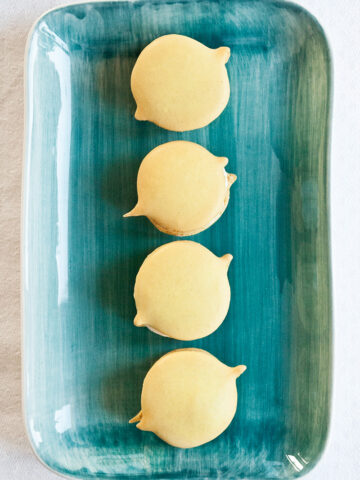 Citron- och limemacarons