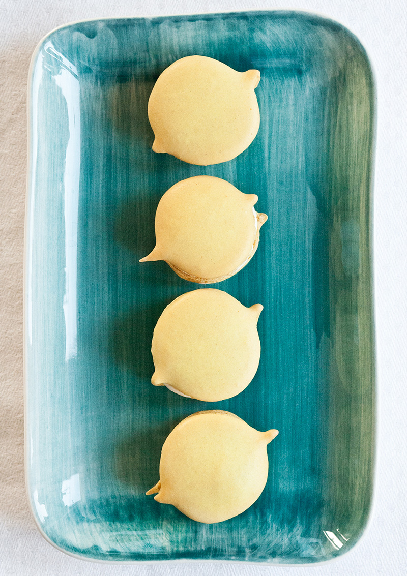 Citron- och limemacarons