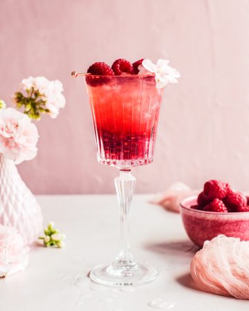 Bacardi & Raspberry cocktail