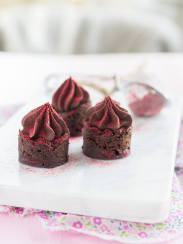 Hallonbrownie