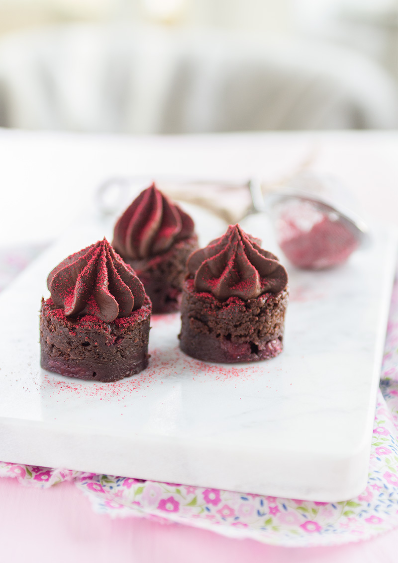 Hallonbrownie