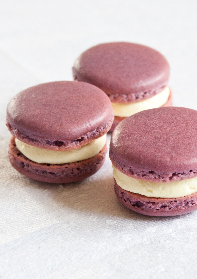 Macarons med passionsfrukt