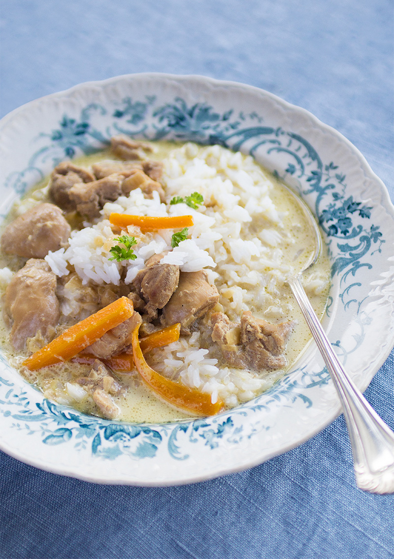 Kycklingsoppa med ingefära