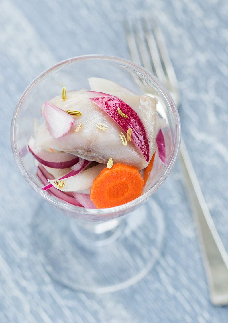 Fänkålssill med rödlök