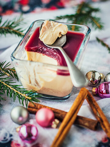 Kanelpannacotta med glögggelé
