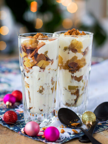 Pepparkakstrifle med ingefärspäron och mascarponekräm