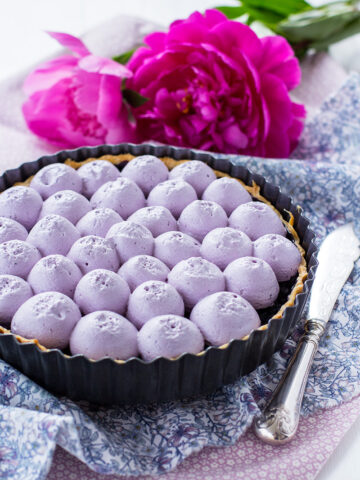 Blåbärspaj med blåbärsmaräng