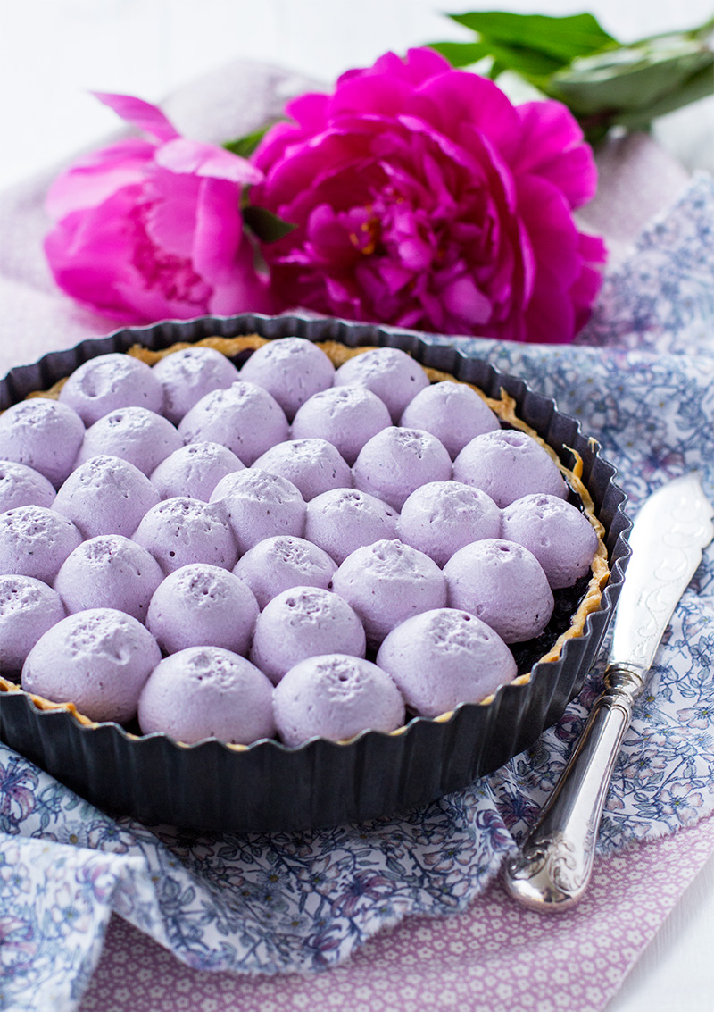 Blåbärspaj med blåbärsmaräng