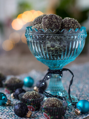 Choklad- och timjantryffel