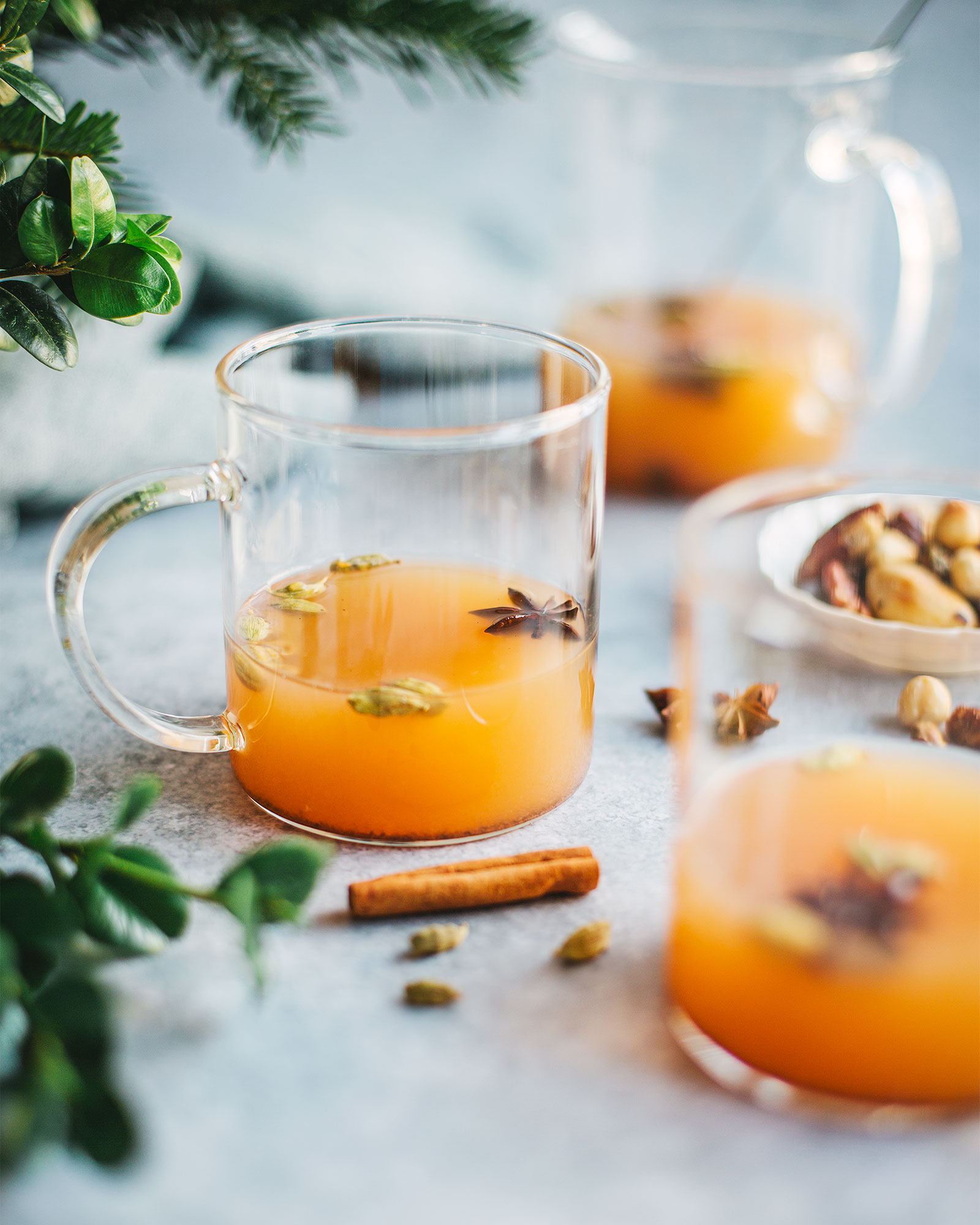 Varm äppeldryck med calvados